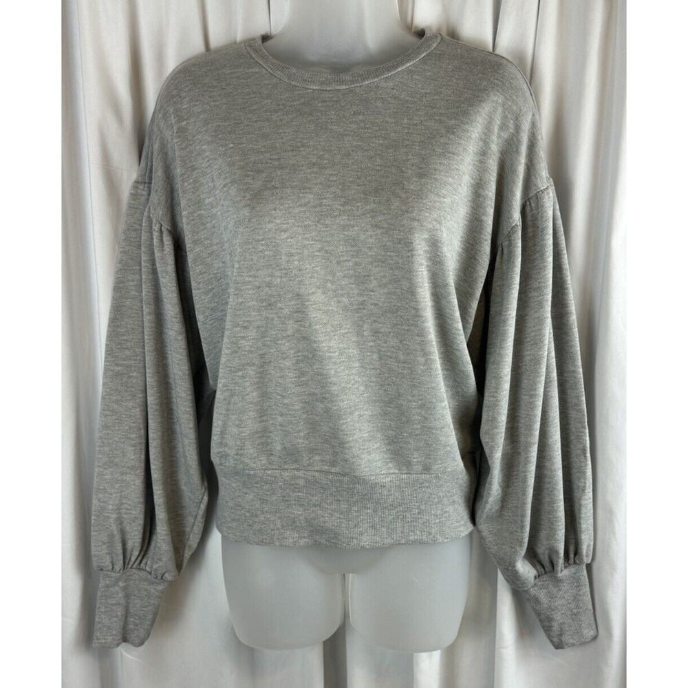 Romeo & Juliet Ballon Sleeves Sweatshirt Gray M Streetwear athleisure 61-14
